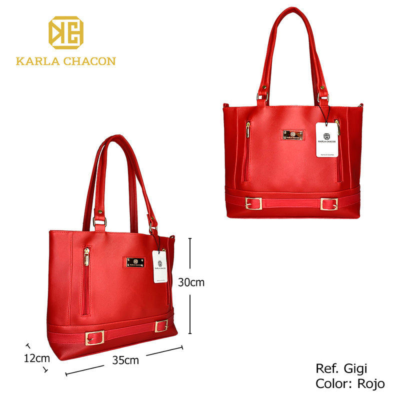 Bolso Dama Karla Chacon Gigi Rojo